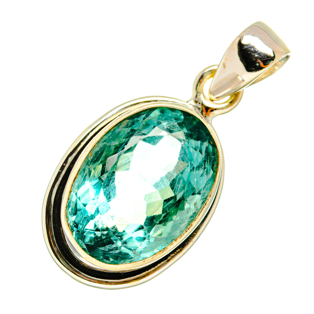 Blue Fluorite Pendants handcrafted by Anasilvercos - PD8903