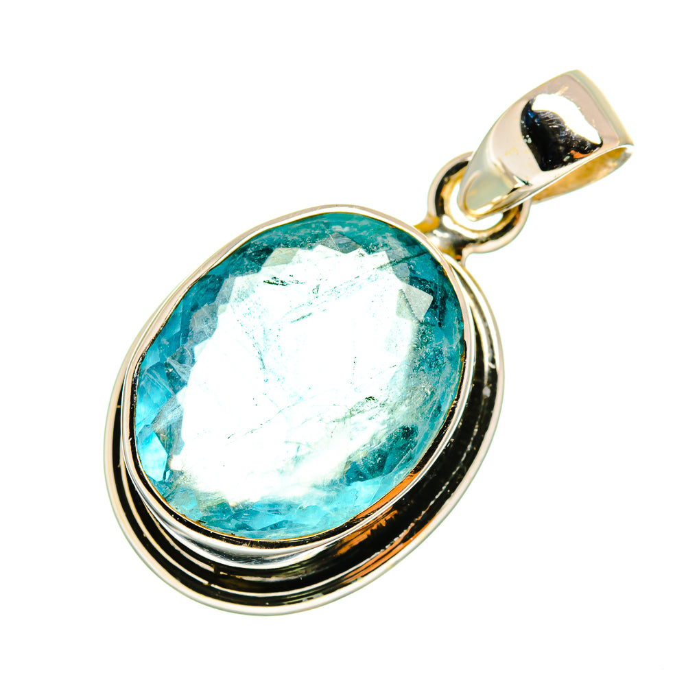 Blue Fluorite Pendants handcrafted by Anasilvercos - PD8904