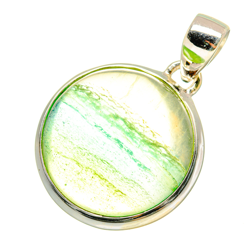 Green Fluorite Pendants handcrafted by Anasilvercos - PD8908