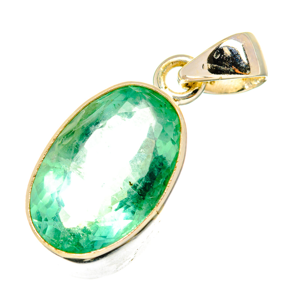 Green Fluorite Pendants handcrafted by Anasilvercos - PD8910