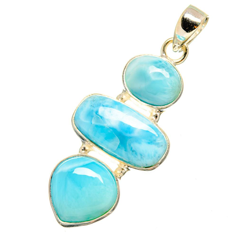 Larimar Pendants handcrafted by Anasilvercos - PD8928