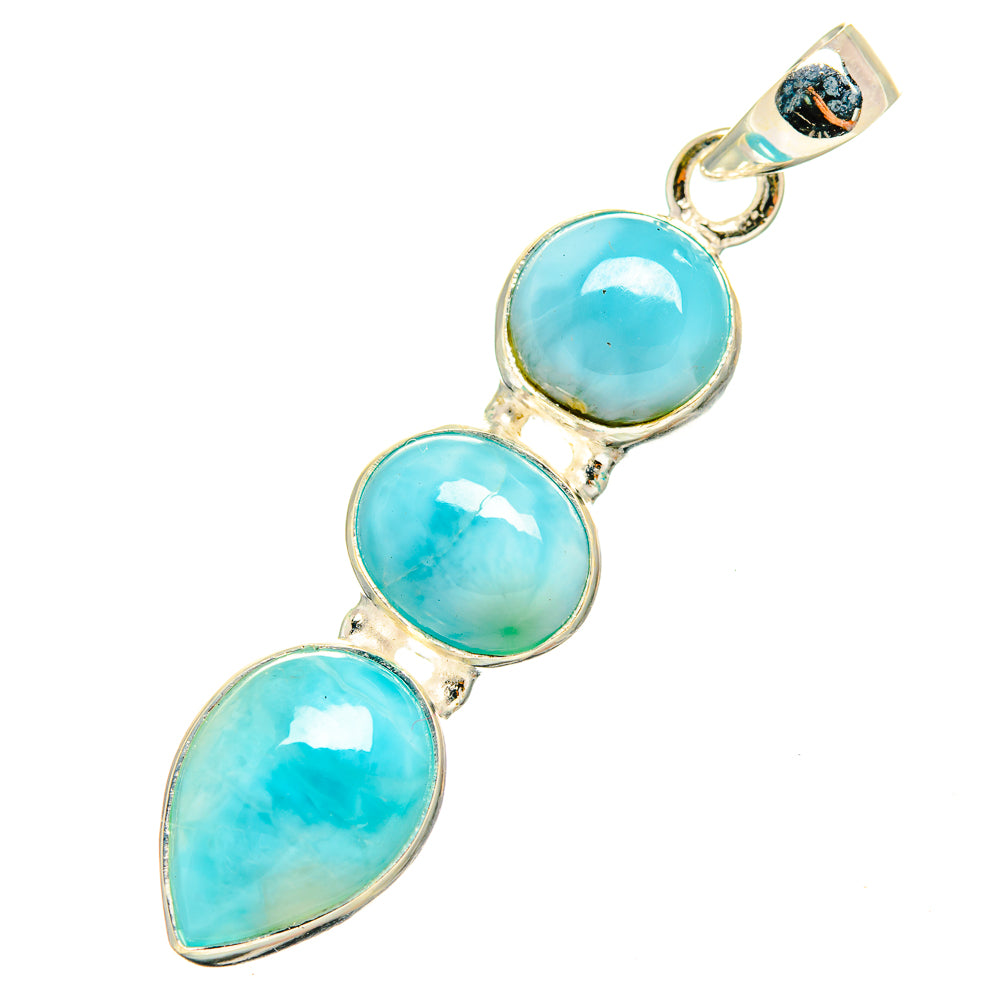 Larimar Pendants handcrafted by Anasilvercos - PD8929