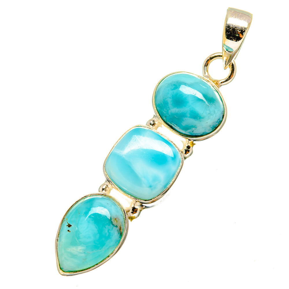 Larimar Pendants handcrafted by Anasilvercos - PD8930