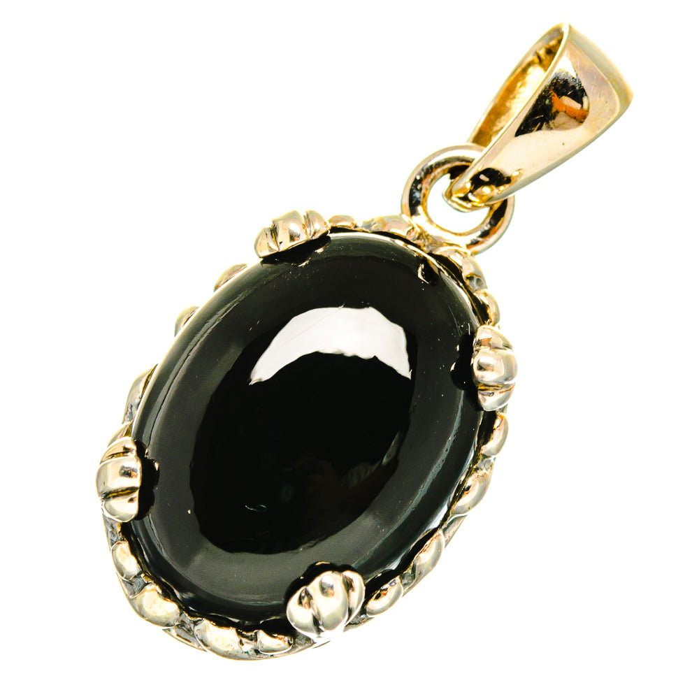 Black Onyx Pendants handcrafted by Anasilvercos - PD8942