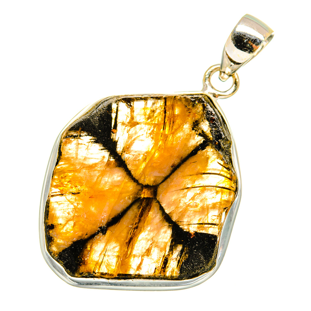 Chiastolite Pendants handcrafted by Anasilvercos - PD8954