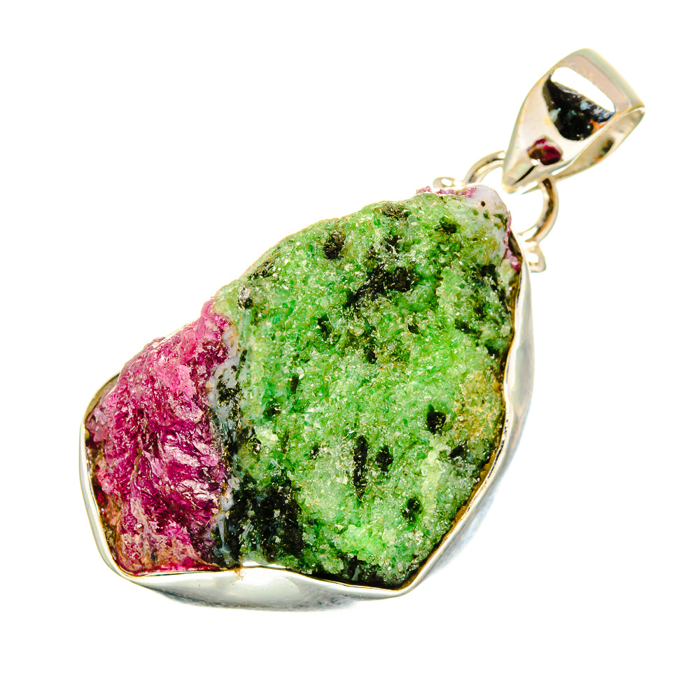 Ruby Zoisite Pendants handcrafted by Anasilvercos - PD8968