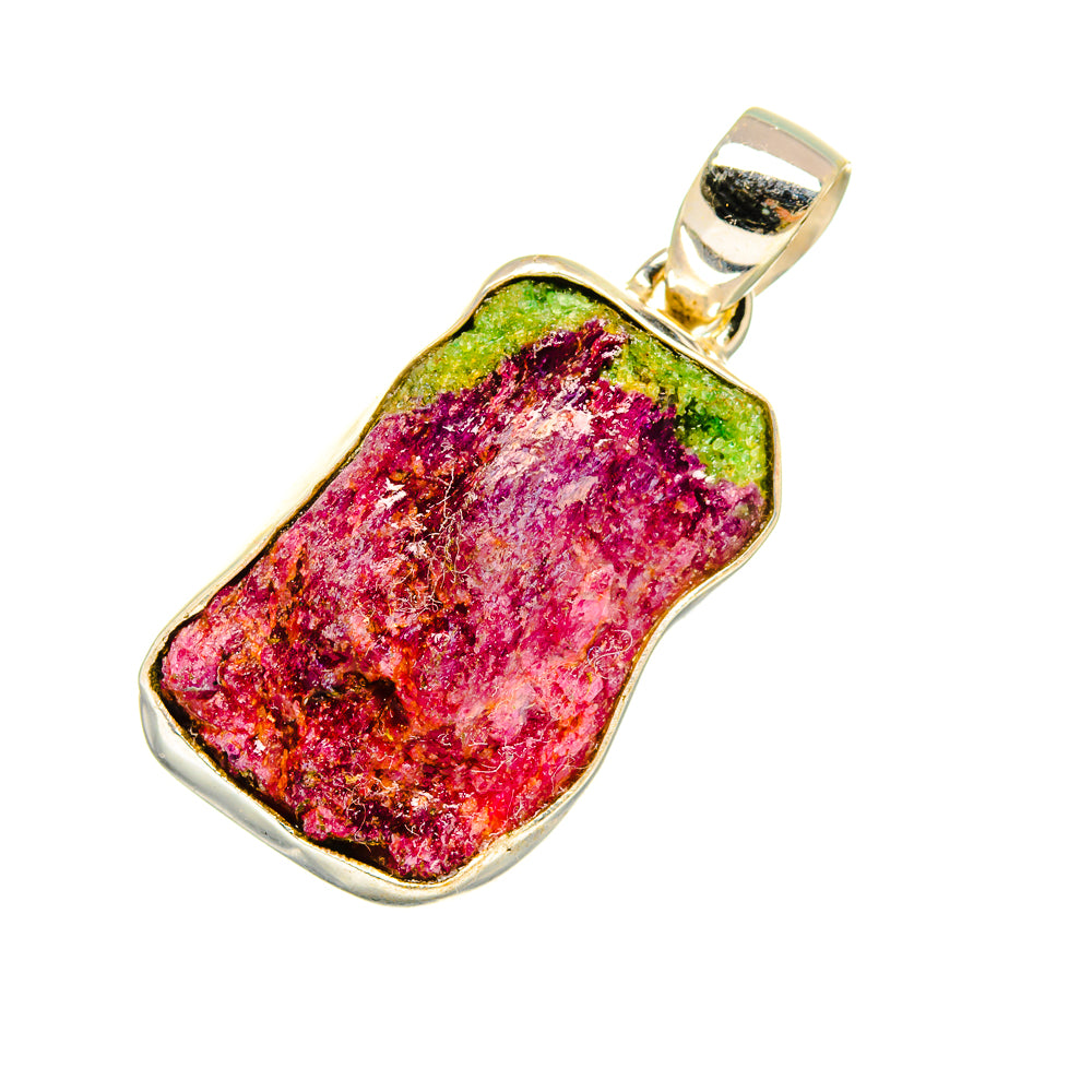 Ruby Zoisite Pendants handcrafted by Anasilvercos - PD8973