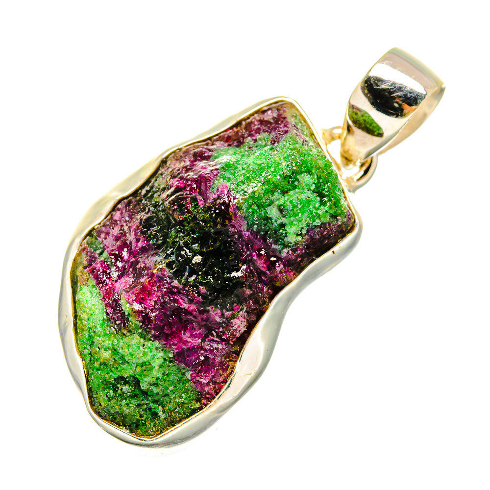 Ruby Zoisite Pendants handcrafted by Anasilvercos - PD8974
