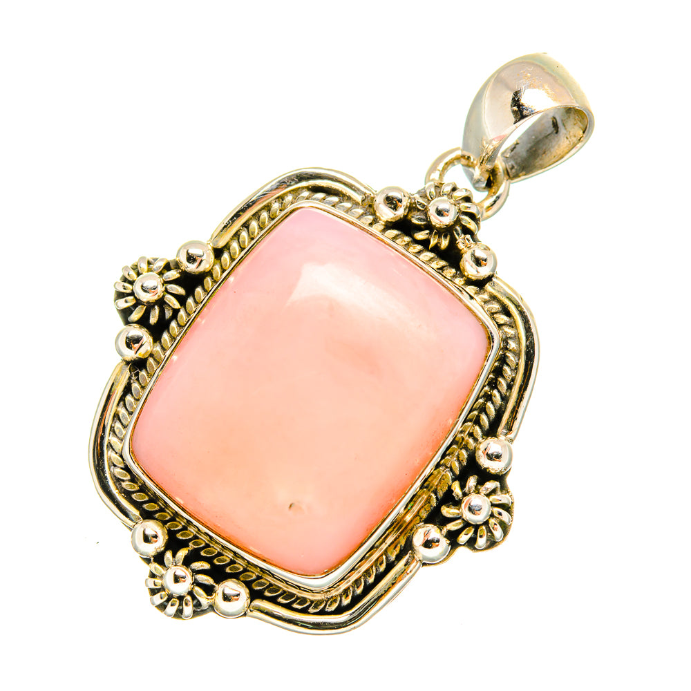 Pink Opal Pendants handcrafted by Anasilvercos - PD8987