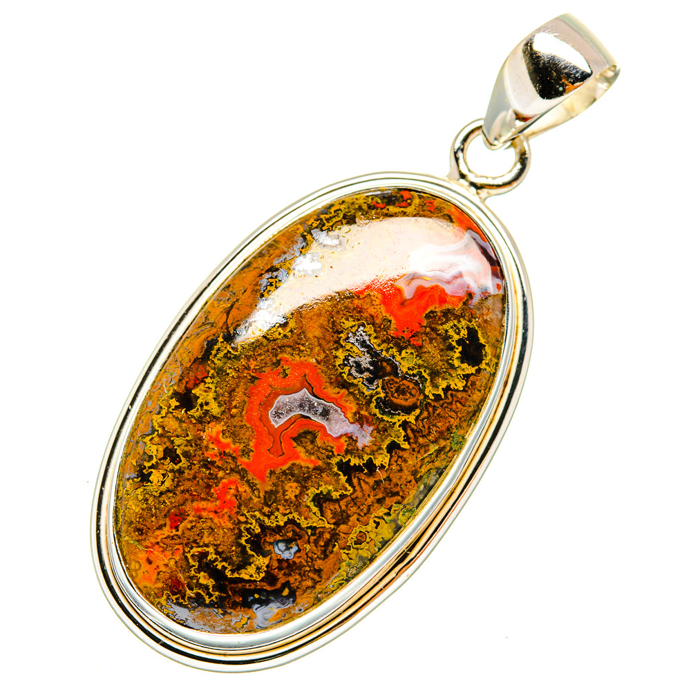 Moroccan Agate Pendants handcrafted by Anasilvercos - PD8998