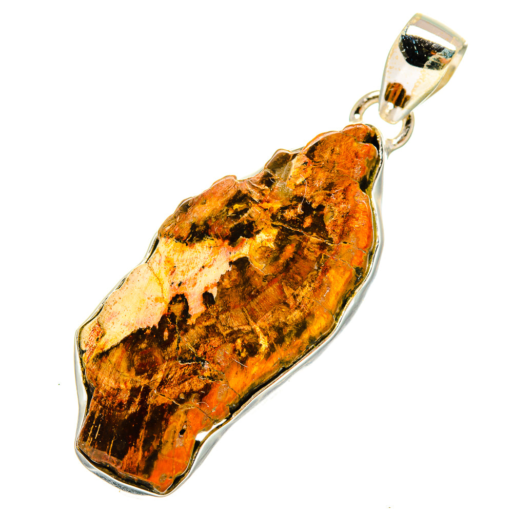 Petrified Wood Pendants handcrafted by Anasilvercos - PD8999