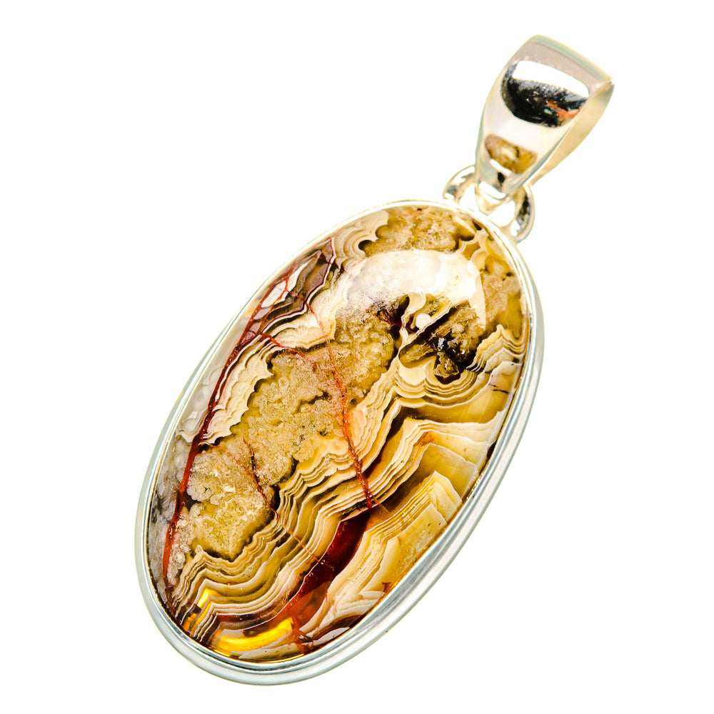 Laguna Lace Agate Pendants handcrafted by Anasilvercos - PD9006