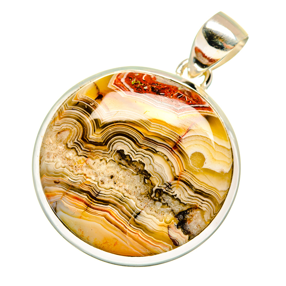 Laguna Lace Agate Pendants handcrafted by Anasilvercos - PD9007