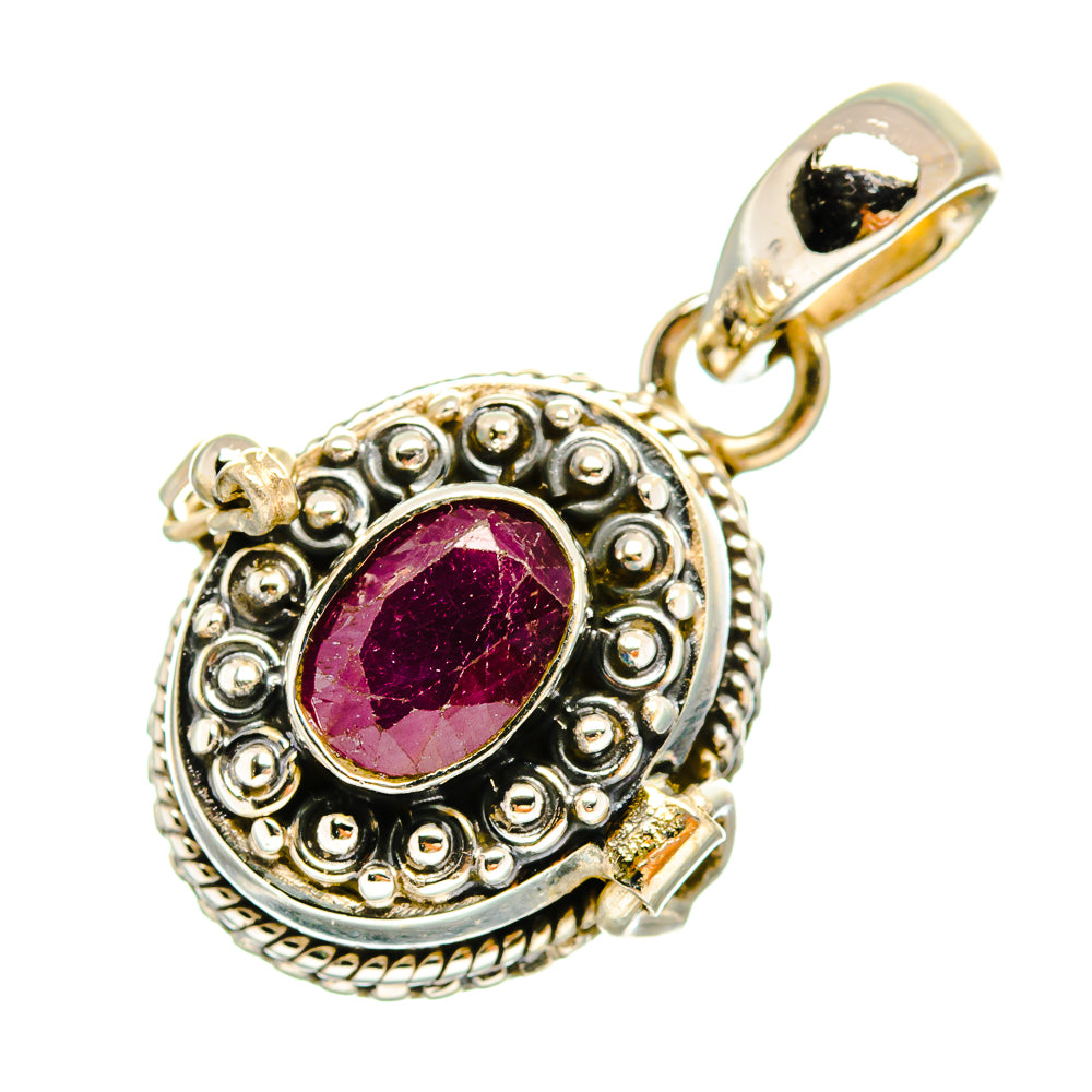 Ruby Pendants handcrafted by Anasilvercos - PD9017
