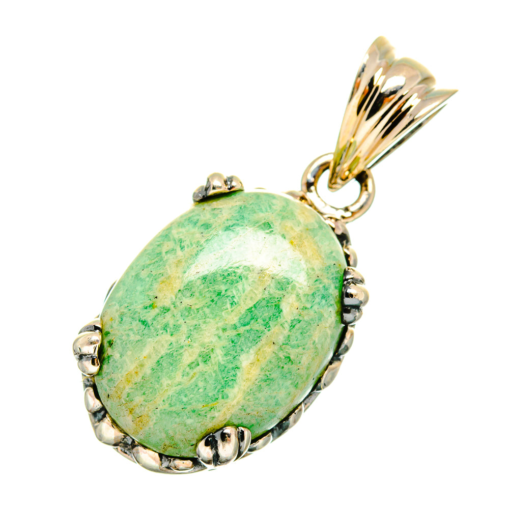 Peruvian Amazonite Pendants handcrafted by Anasilvercos - PD9029