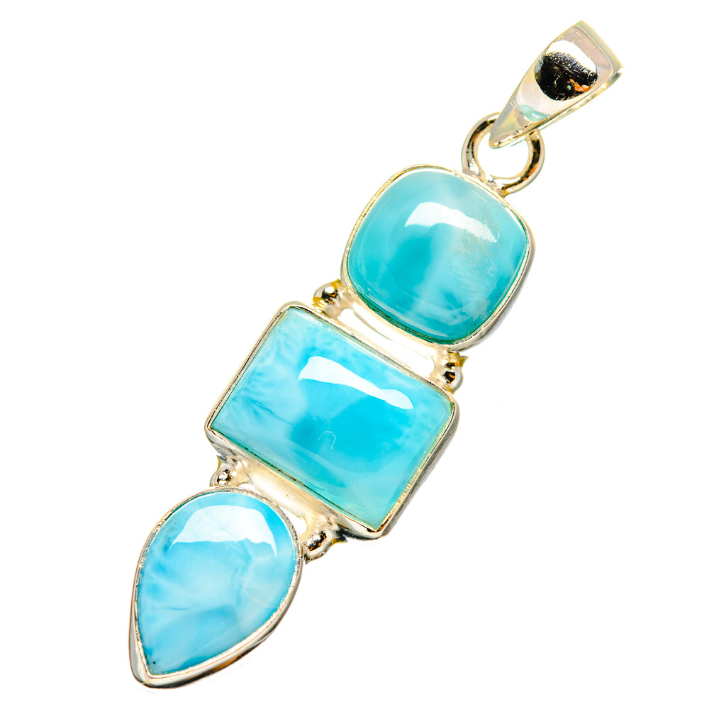 Larimar Pendants handcrafted by Anasilvercos - PD9037
