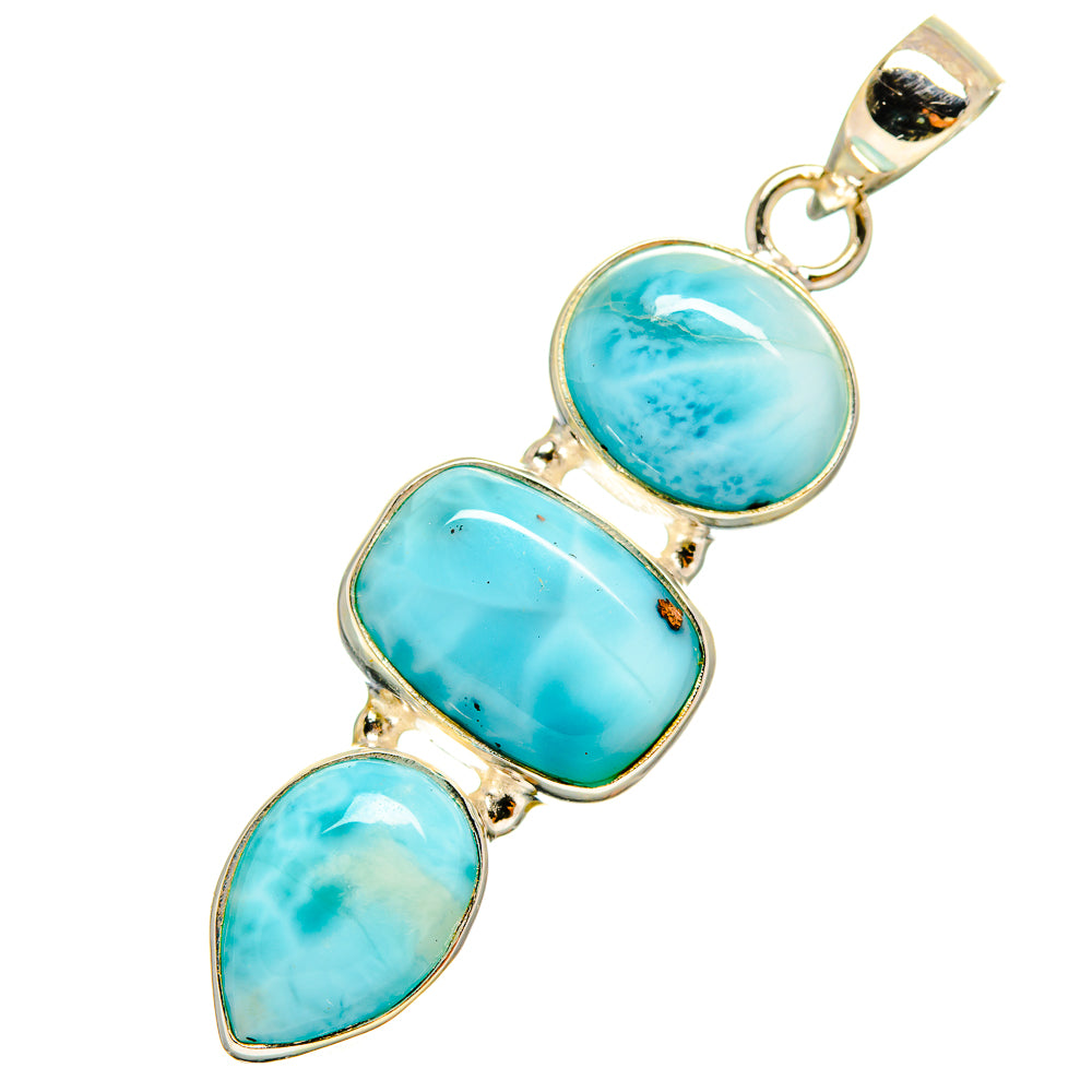 Larimar Pendants handcrafted by Anasilvercos - PD9041