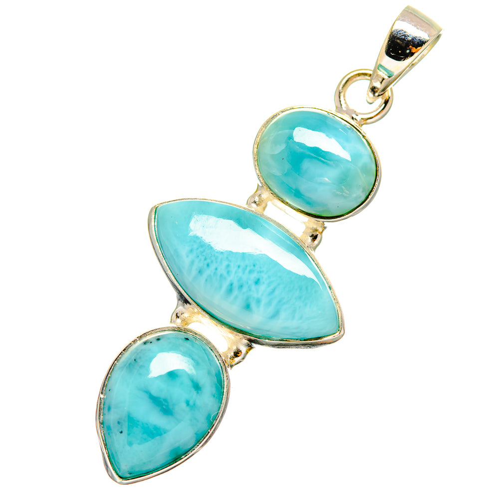 Larimar Pendants handcrafted by Anasilvercos - PD9042