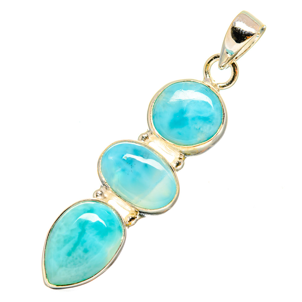 Larimar Pendants handcrafted by Anasilvercos - PD9058