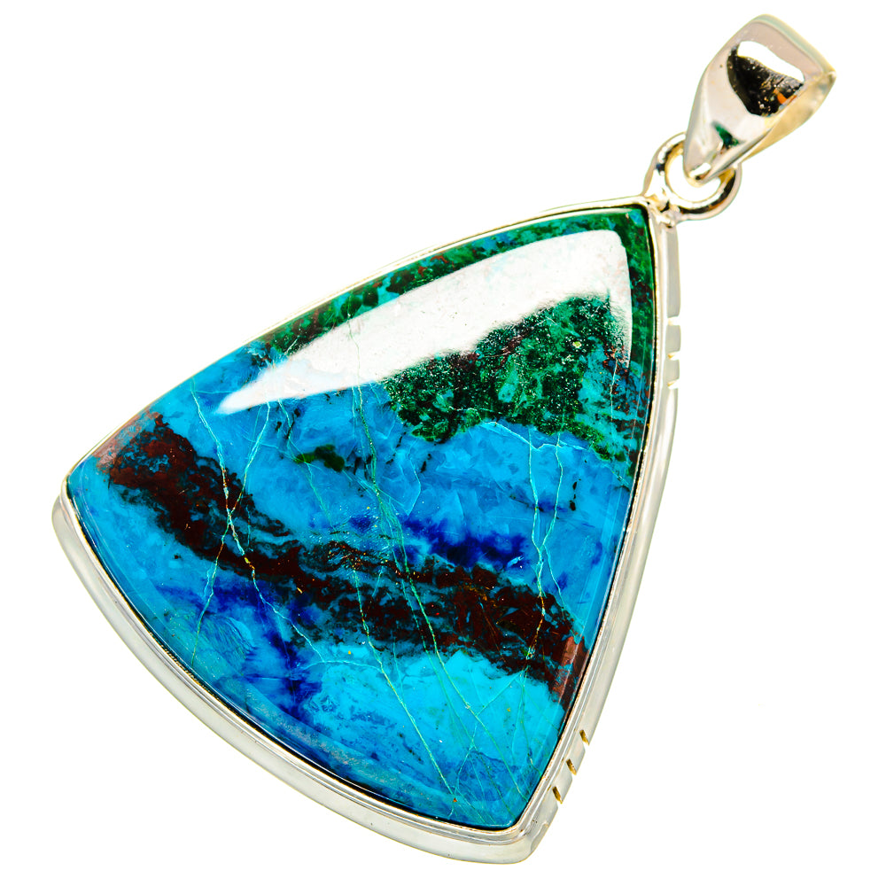 Chrysocolla Pendants handcrafted by Anasilvercos - PD9066