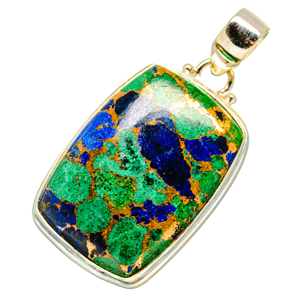 Copper Azurite Pendants handcrafted by Anasilvercos - PD9072