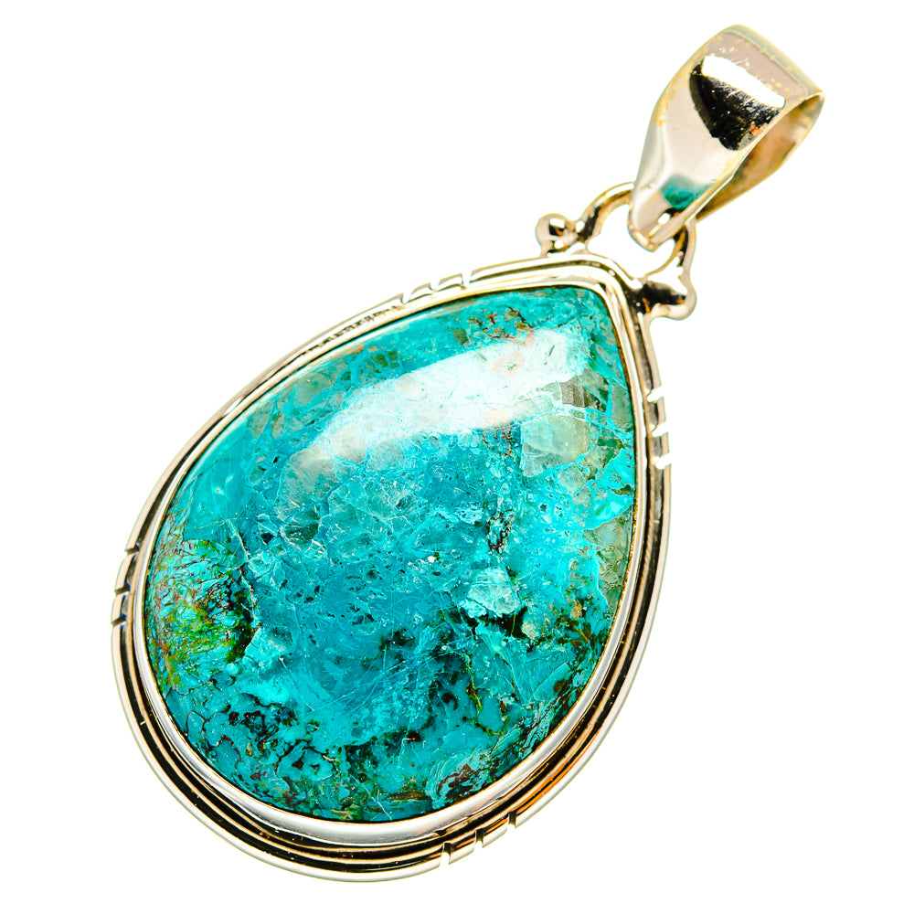 Chrysocolla Pendants handcrafted by Anasilvercos - PD9075