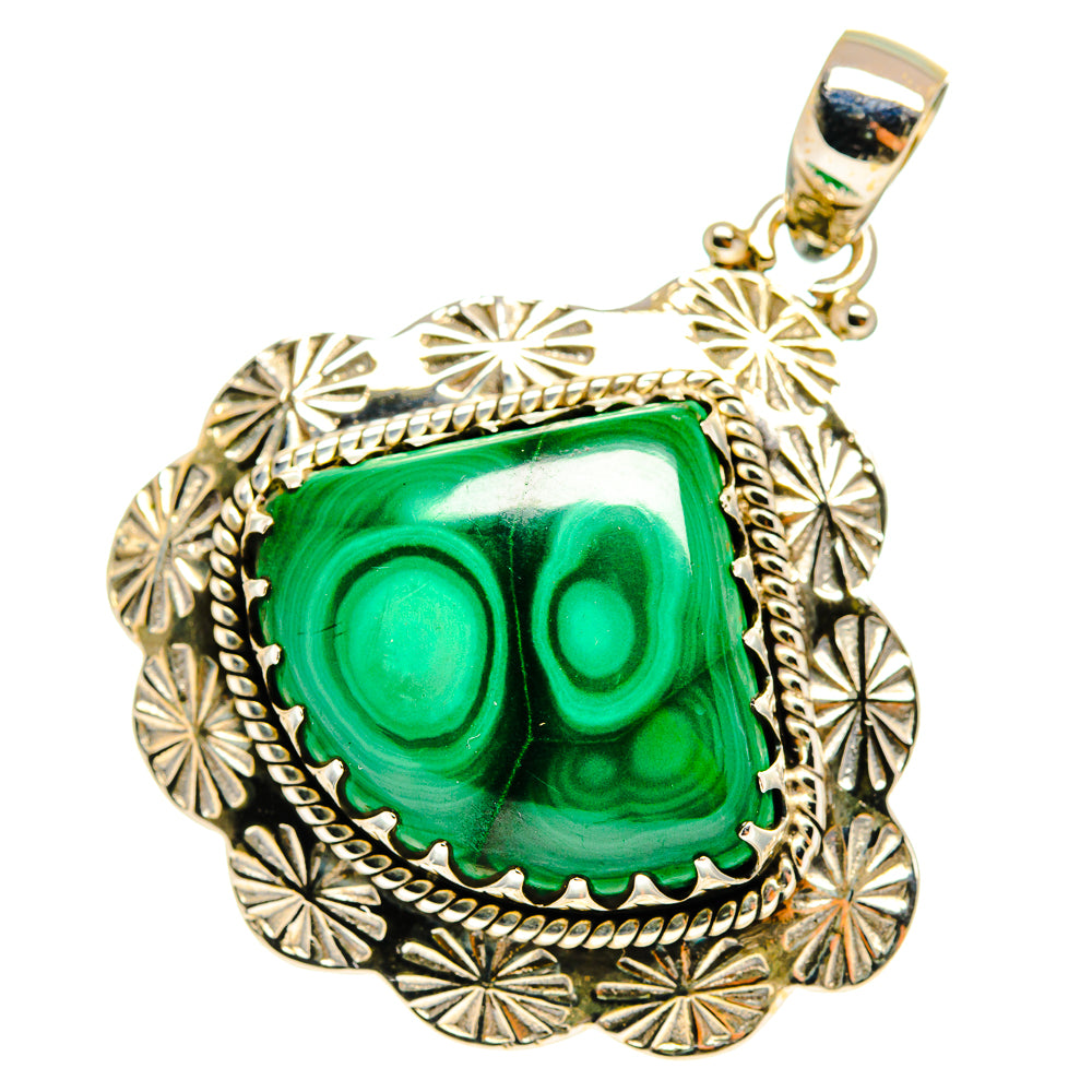 Malachite Pendants handcrafted by Anasilvercos - PD9086
