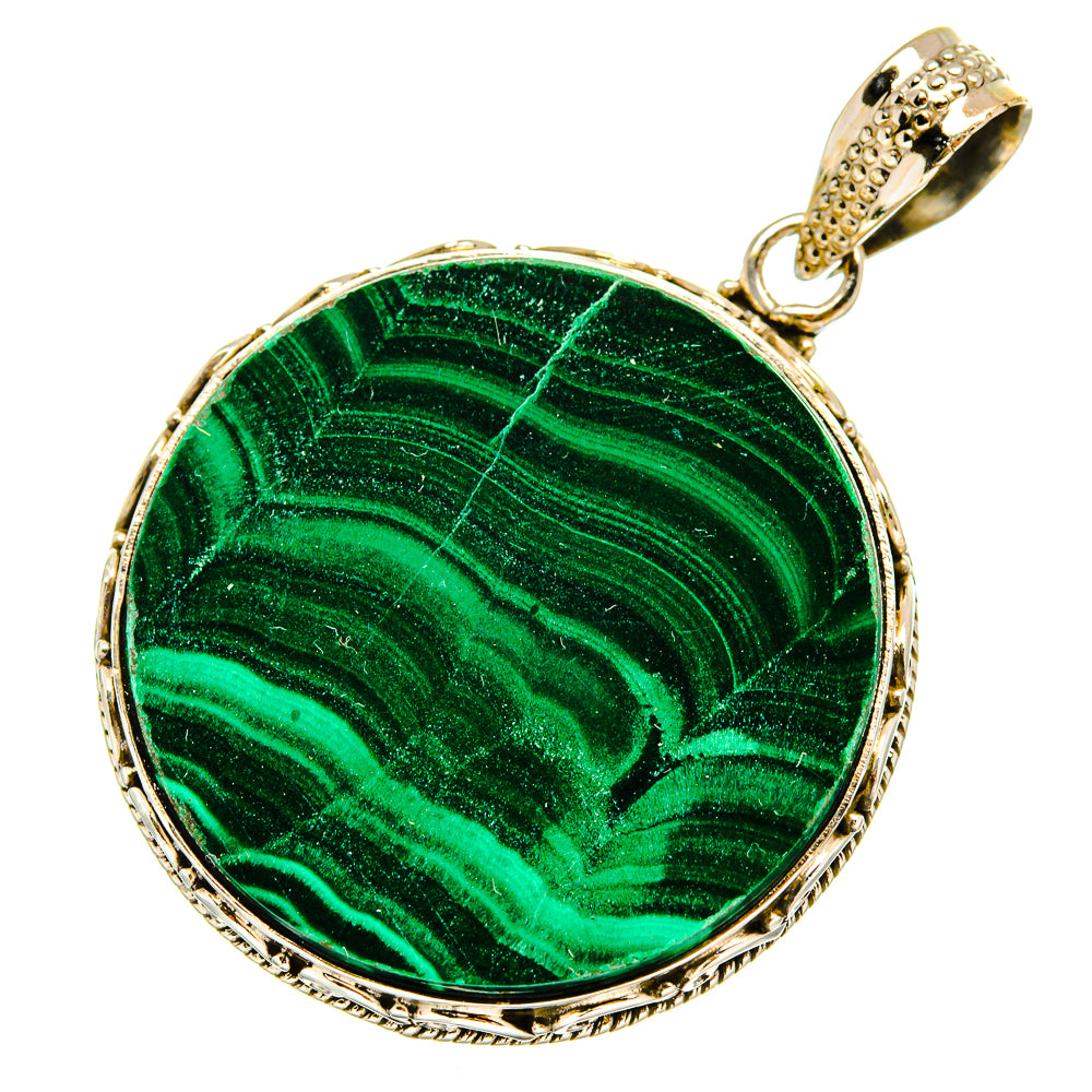 Malachite Pendants handcrafted by Anasilvercos - PD9092