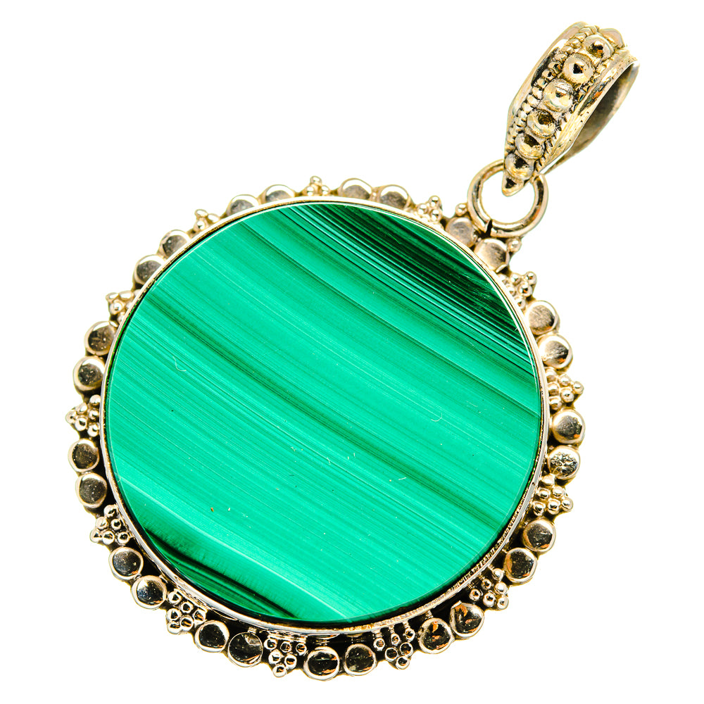 Malachite Pendants handcrafted by Anasilvercos - PD9095
