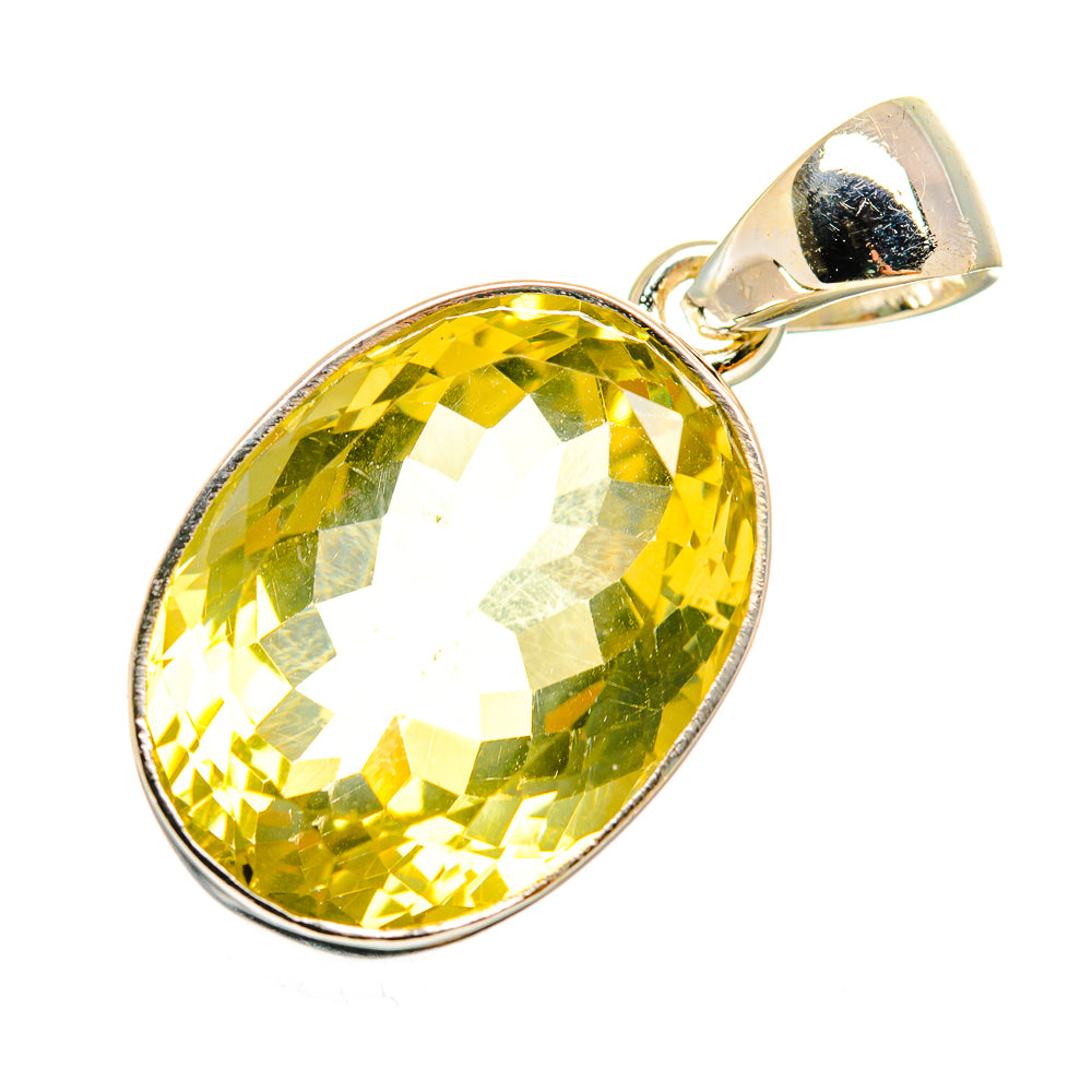 Lemon Quartz Pendants handcrafted by Anasilvercos - PD9099
