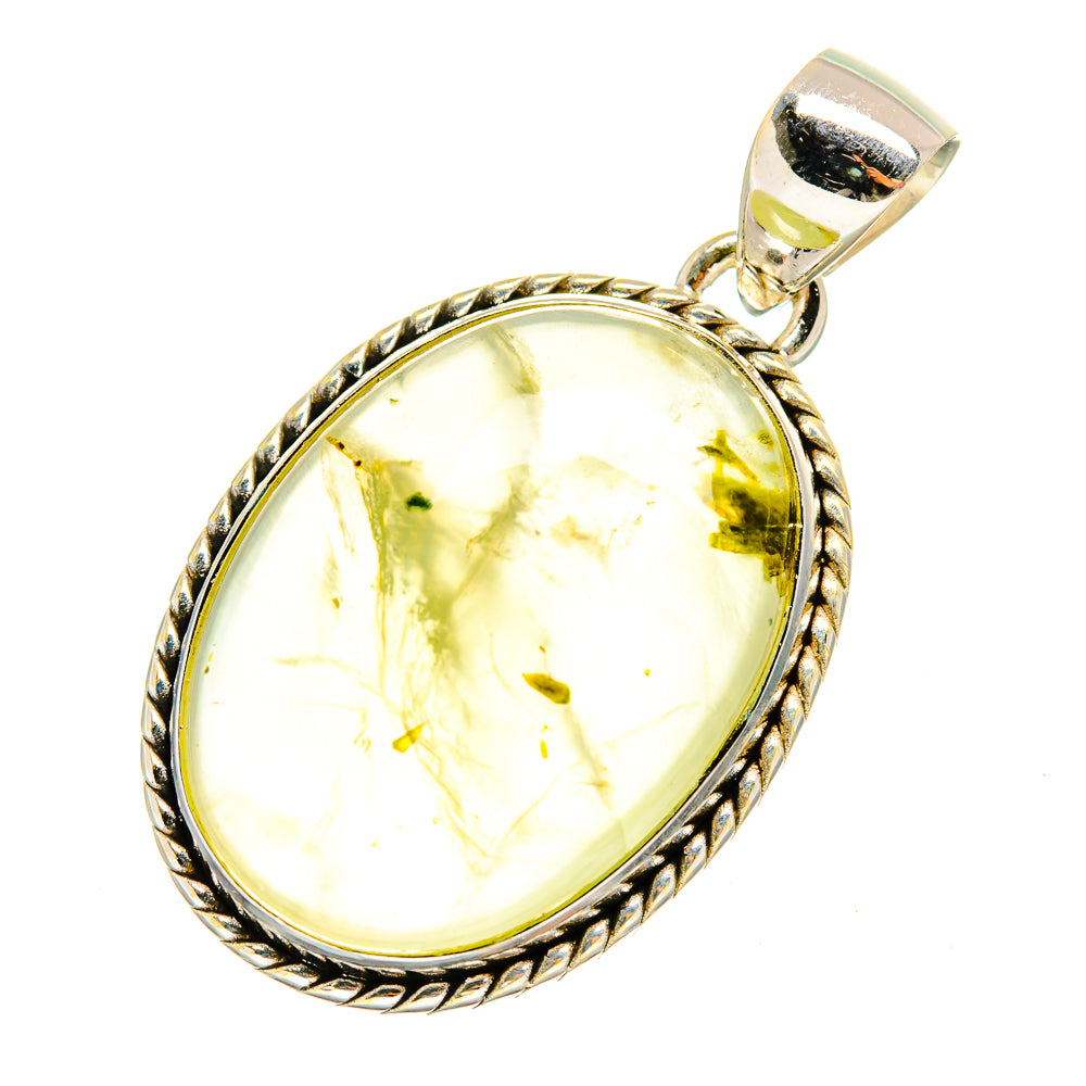 Prehnite Pendants handcrafted by Anasilvercos - PD9100