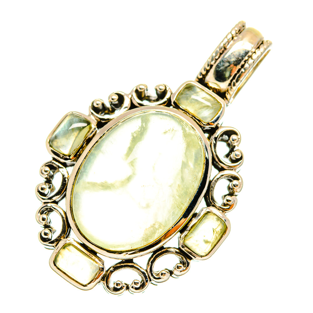 Prehnite Pendants handcrafted by Anasilvercos - PD9101