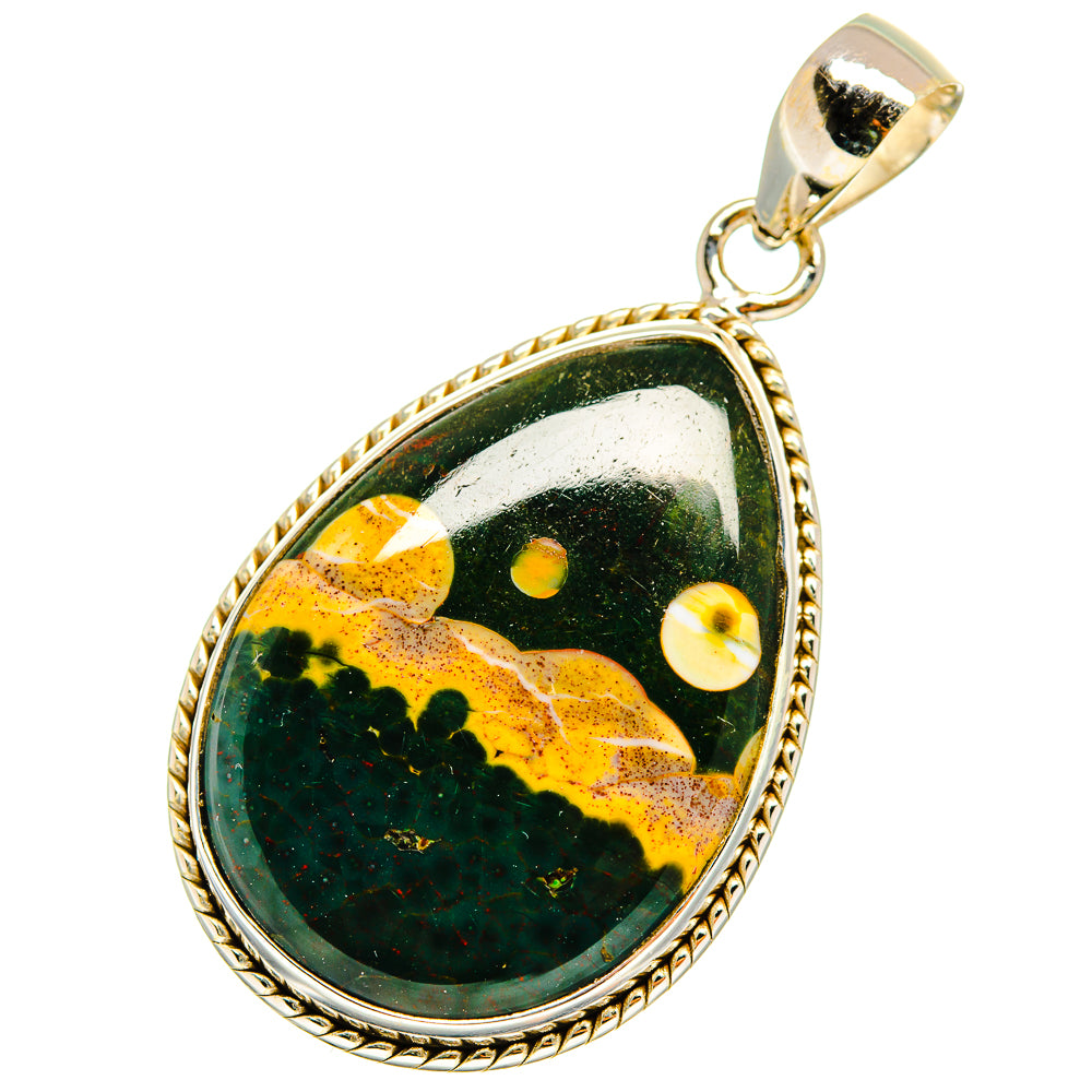 Ocean Jasper Pendants handcrafted by Anasilvercos - PD9104