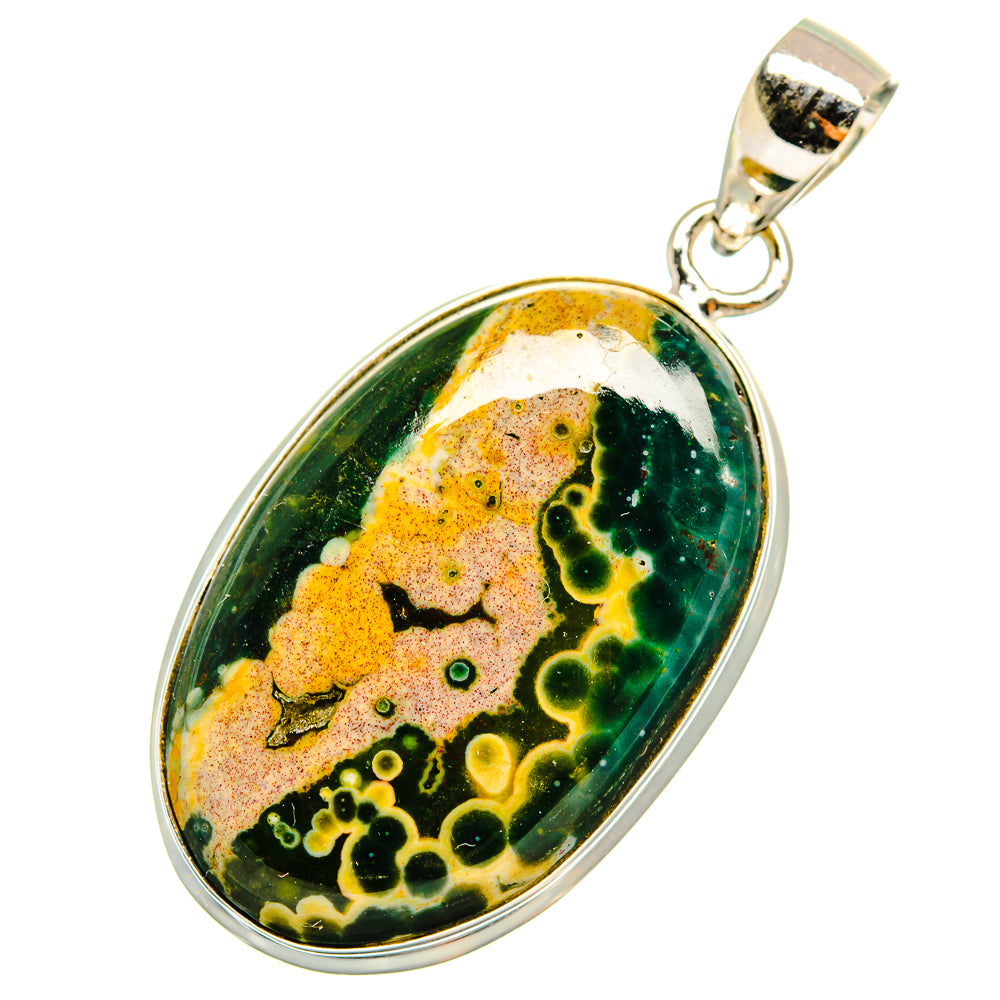 Ocean Jasper Pendants handcrafted by Anasilvercos - PD9105