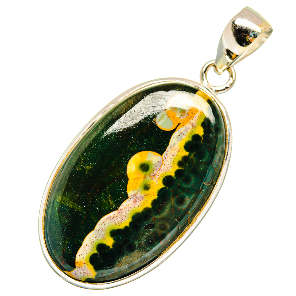 Ocean Jasper Pendants handcrafted by Anasilvercos - PD9106