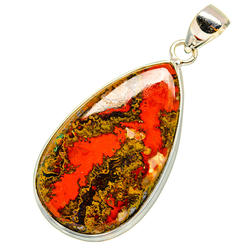 Moroccan Agate Pendants handcrafted by Anasilvercos - PD9111