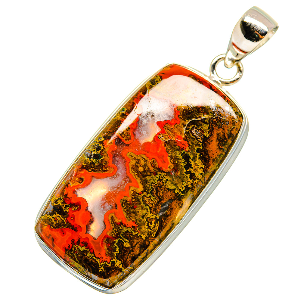 Moroccan Agate Pendants handcrafted by Anasilvercos - PD9113
