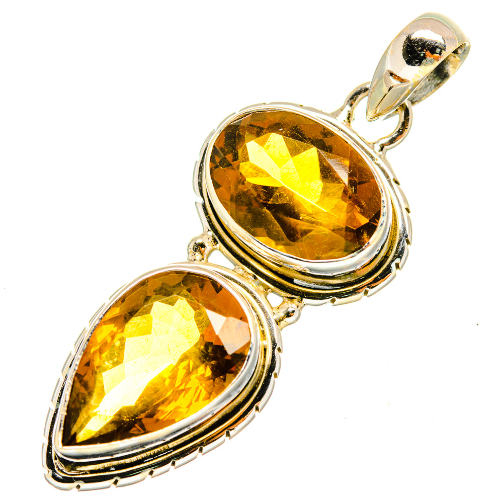 Mandarin Citrine Pendants handcrafted by Anasilvercos - PD9120