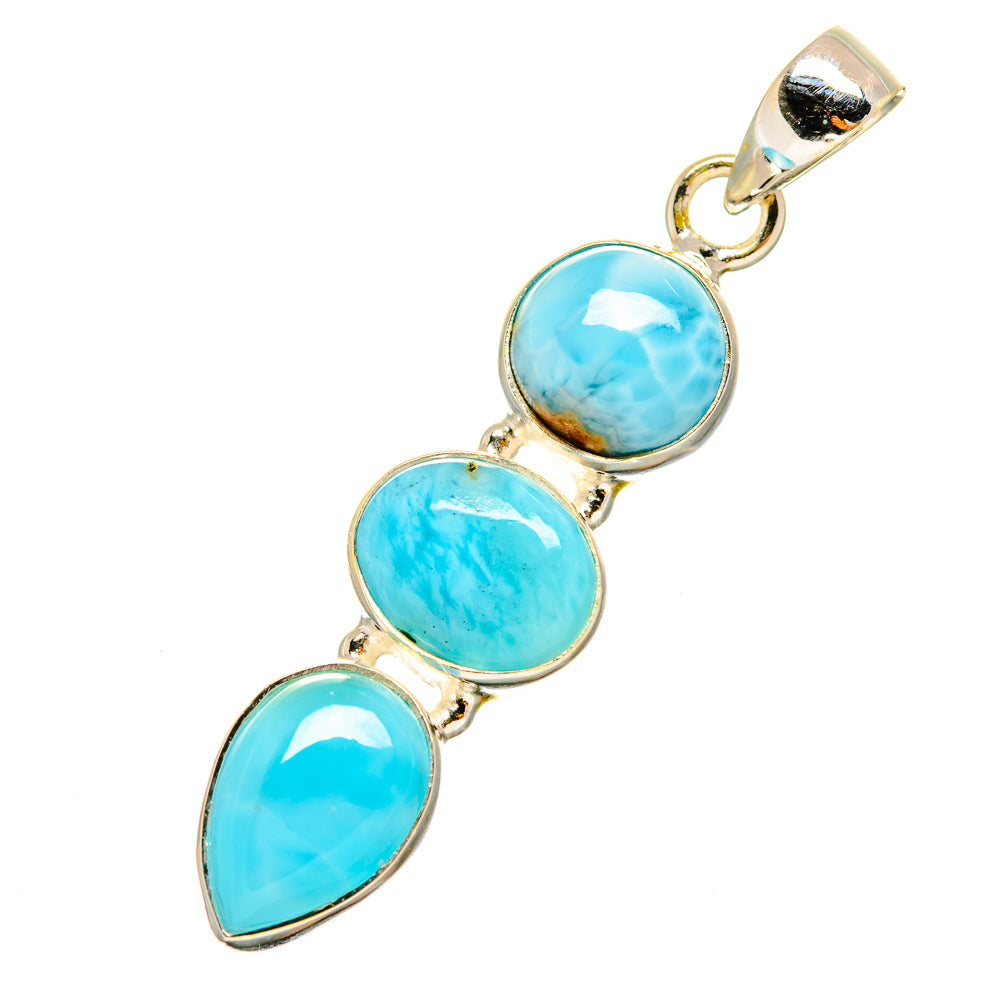 Larimar Pendants handcrafted by Anasilvercos - PD9134