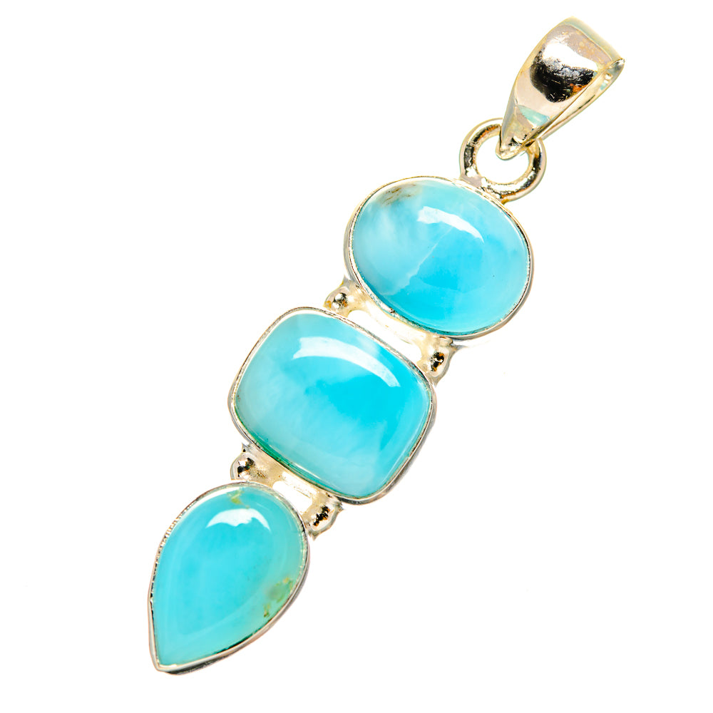 Larimar Pendants handcrafted by Anasilvercos - PD9136