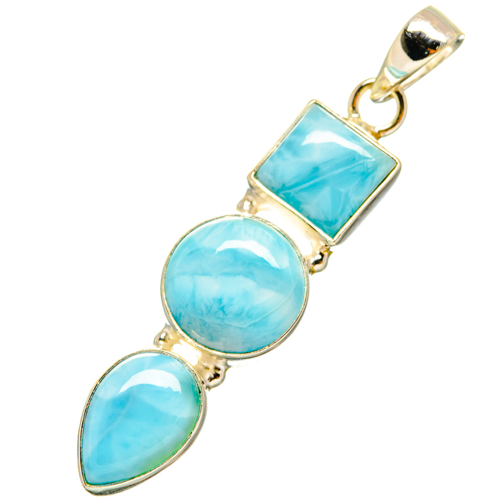 Larimar Pendants handcrafted by Anasilvercos - PD9138
