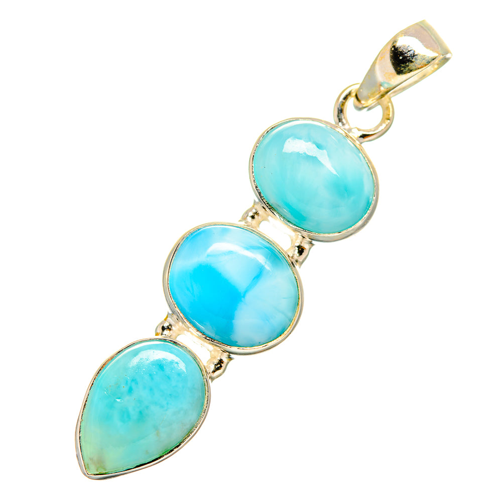 Larimar Pendants handcrafted by Anasilvercos - PD9141