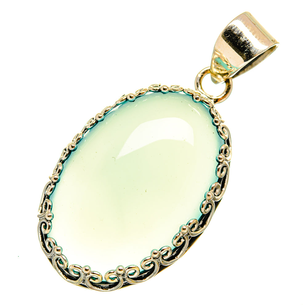 Aqua Chalcedony Pendants handcrafted by Anasilvercos - PD9164