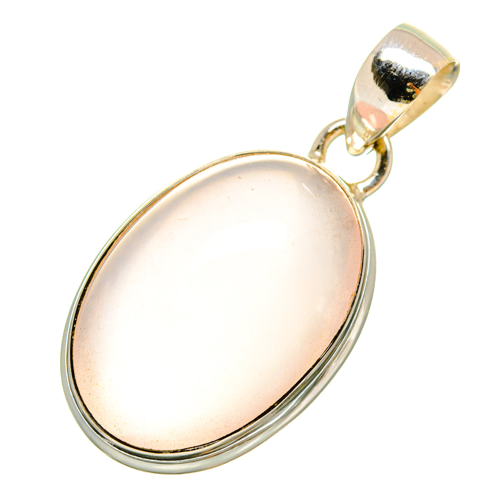 Rose Quartz Pendants handcrafted by Anasilvercos - PD9183