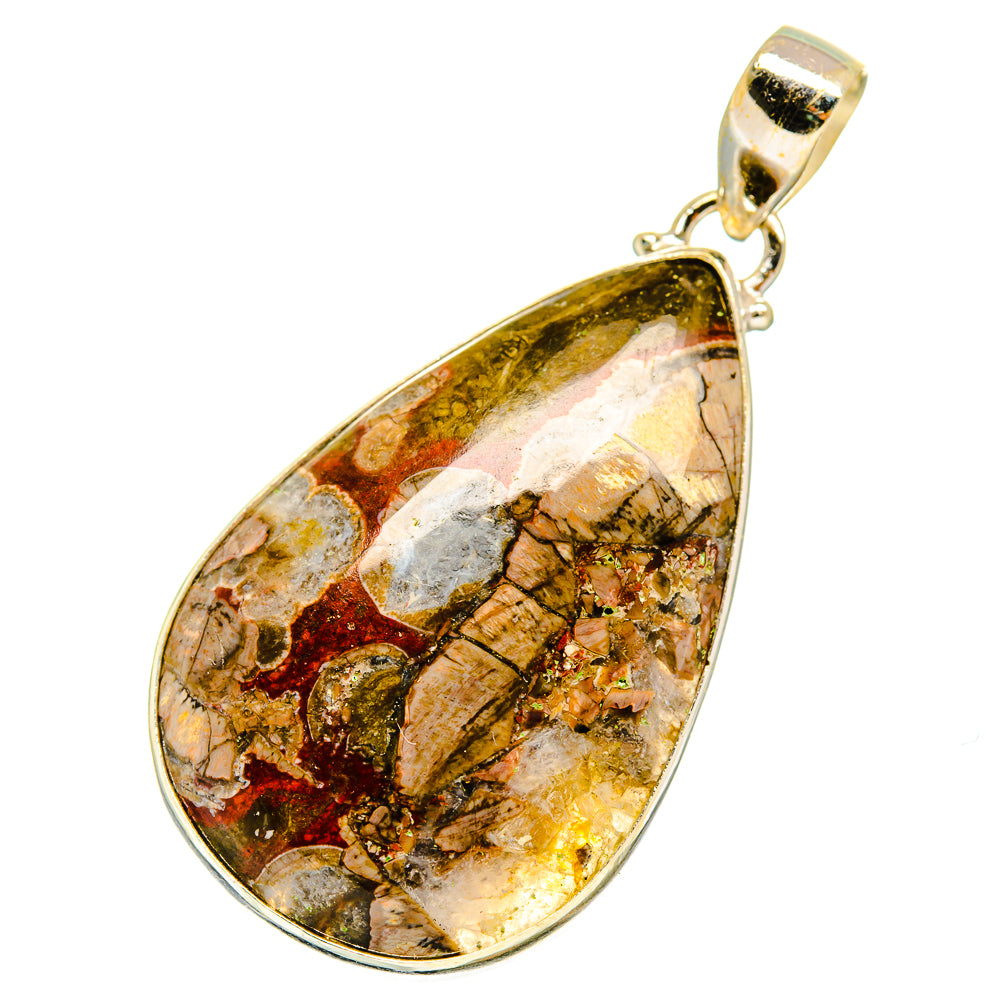 Mushroom Rhyolite Pendants handcrafted by Anasilvercos - PD9202