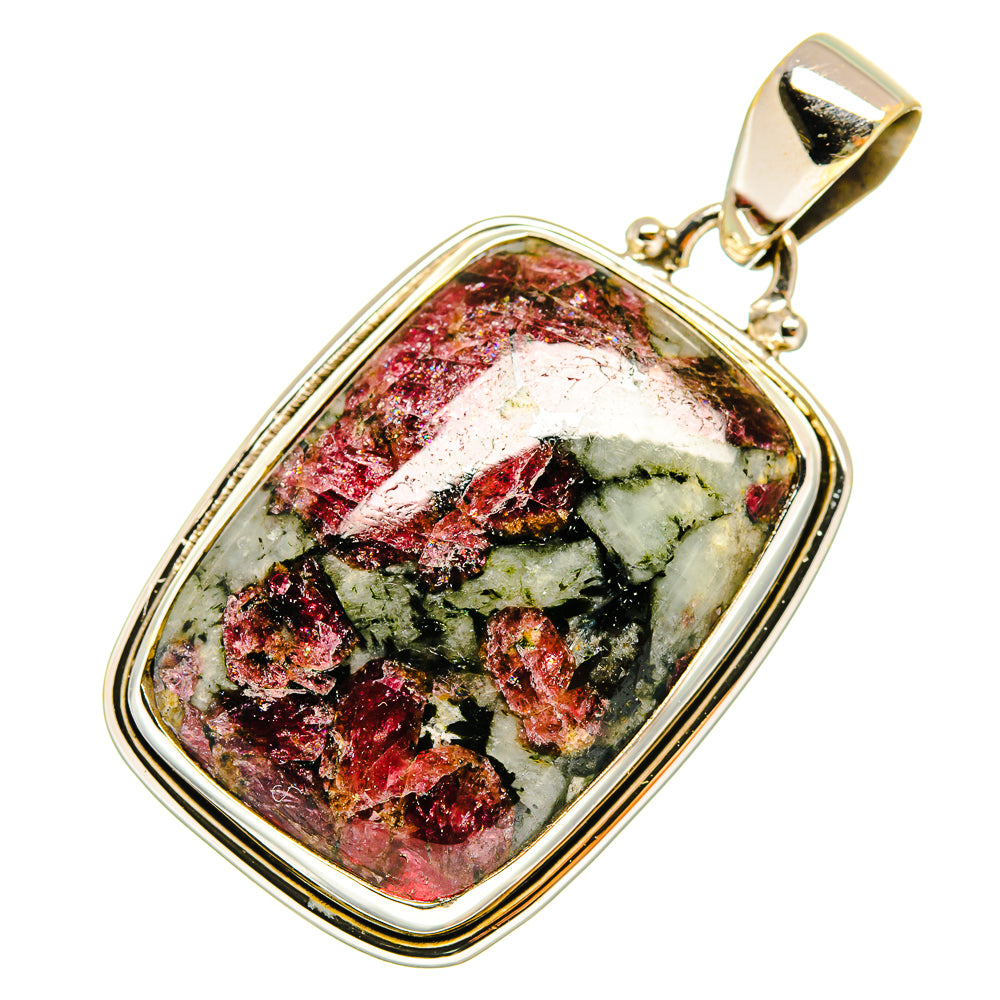 Russian Eudialyte Pendants handcrafted by Anasilvercos - PD9212