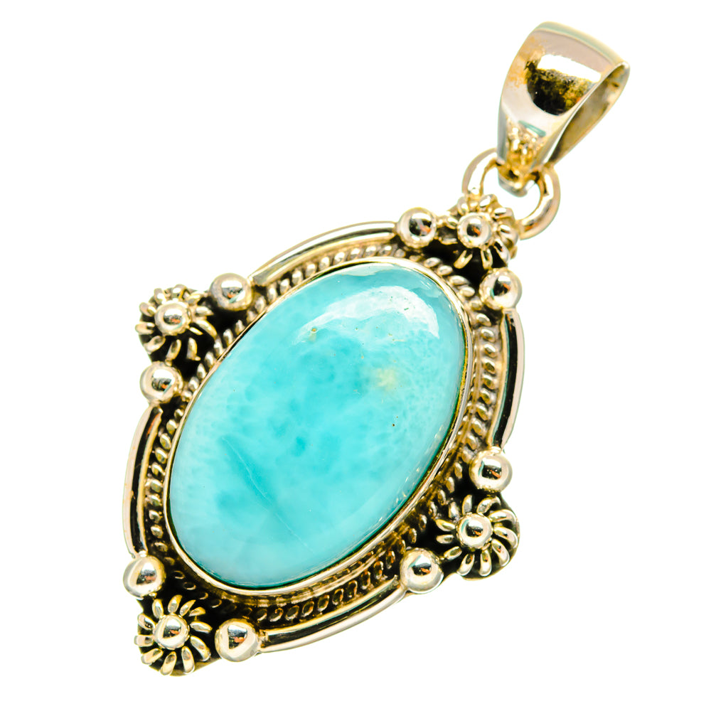 Larimar Pendants handcrafted by Anasilvercos - PD9229