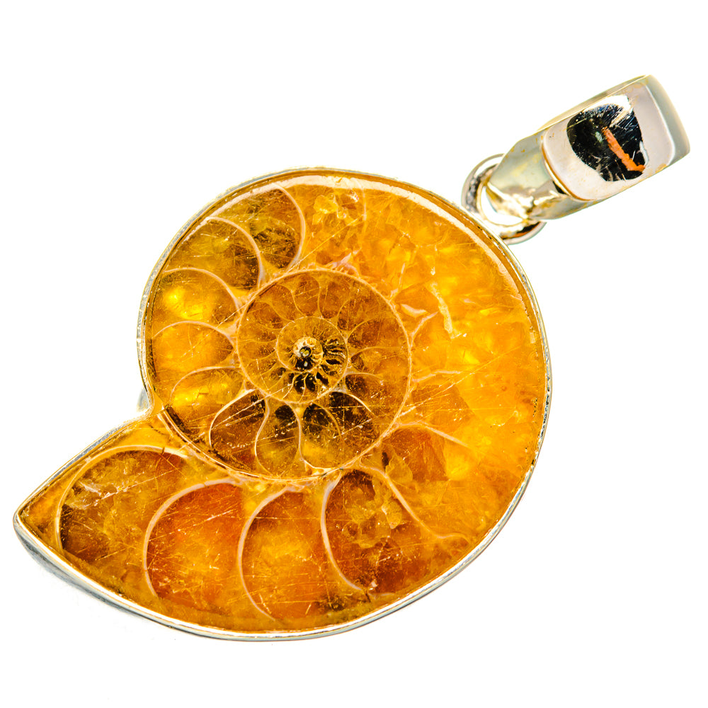 Ammonite Fossil Pendants handcrafted by Anasilvercos - PD9249