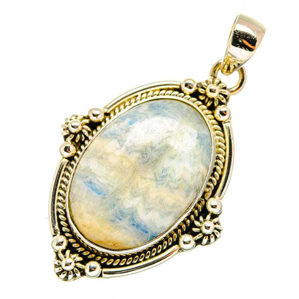 Blue Scheelite Pendants handcrafted by Anasilvercos - PD9298