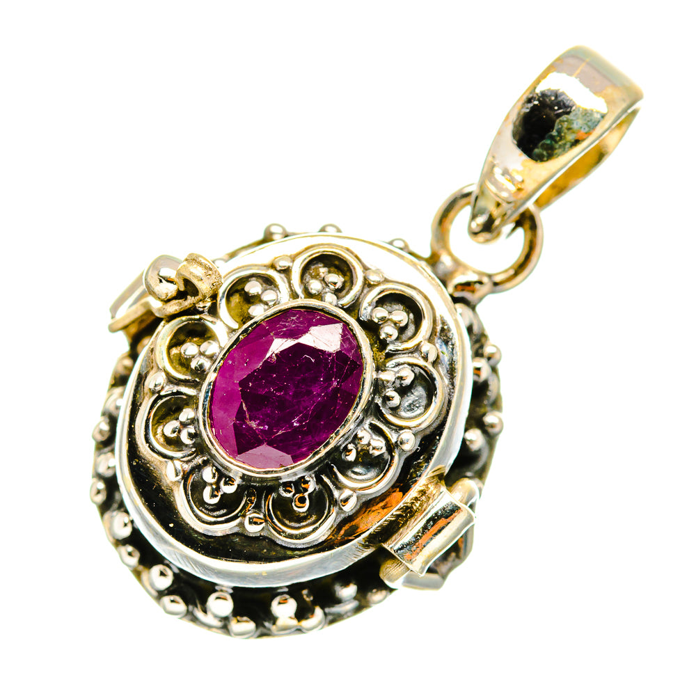 Ruby Pendants handcrafted by Anasilvercos - PD9460